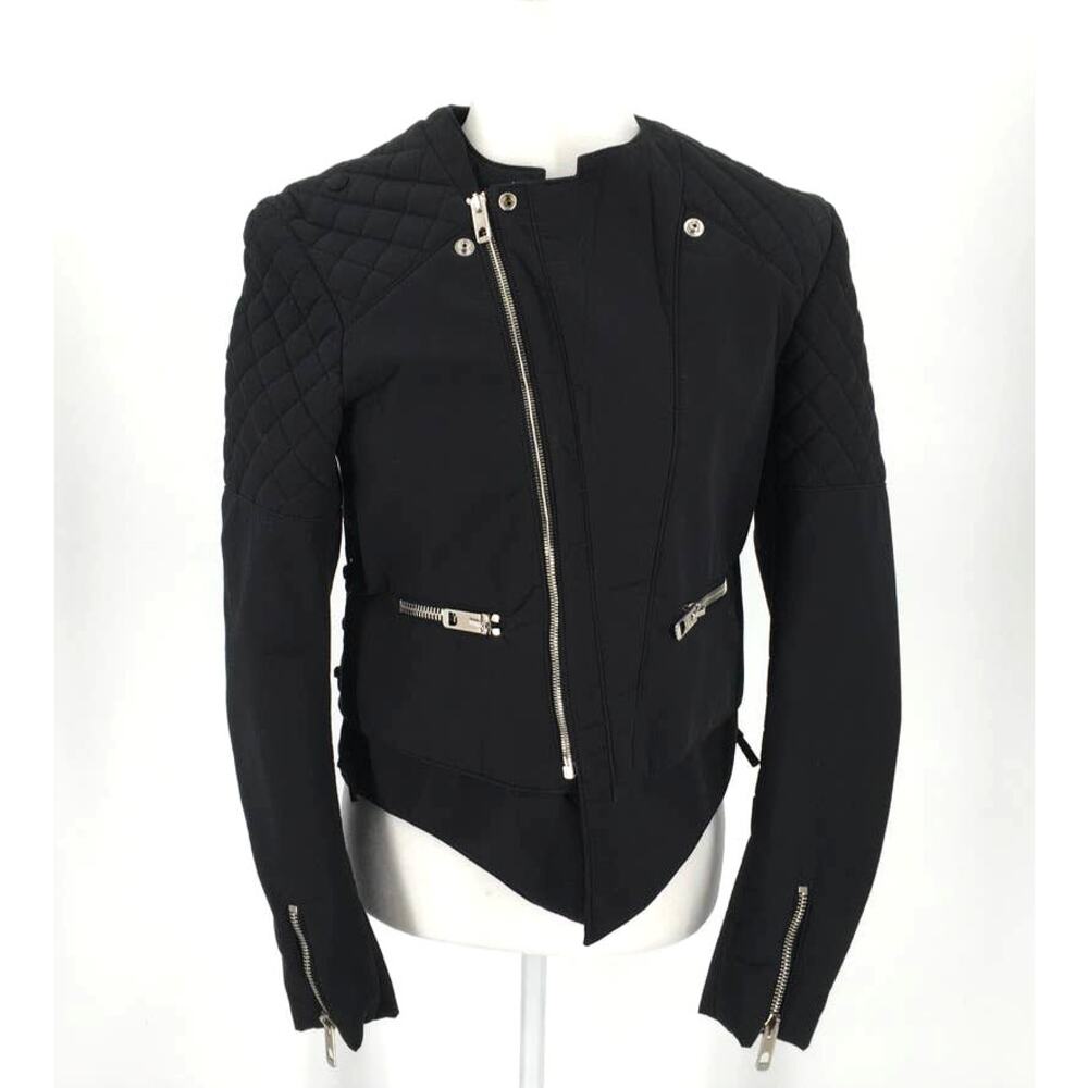 Balenciaga Cotton Blend Quilted Moto Biker Jacket